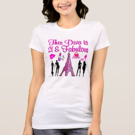 CAMISETA AMANTE DE PARÍS DE 21 AÑOS