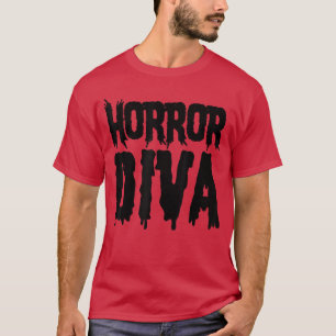 Camiseta Amante de películas de terror Diva del terror amig