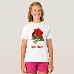 Camiseta Amante de Pensamientos Floral Personalizado
