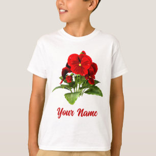 Camiseta Amante de Pensamientos Floral Personalizado