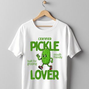 Camiseta Amante de Pepinillos Certificado Lindo Chistoso Pe