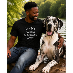 Camiseta Amante de Perros Personalizado Artista de Escape