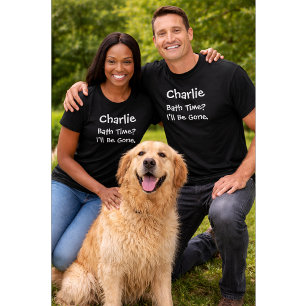 Camiseta Amante de Perros Personalizado   Hora del Baño Me 
