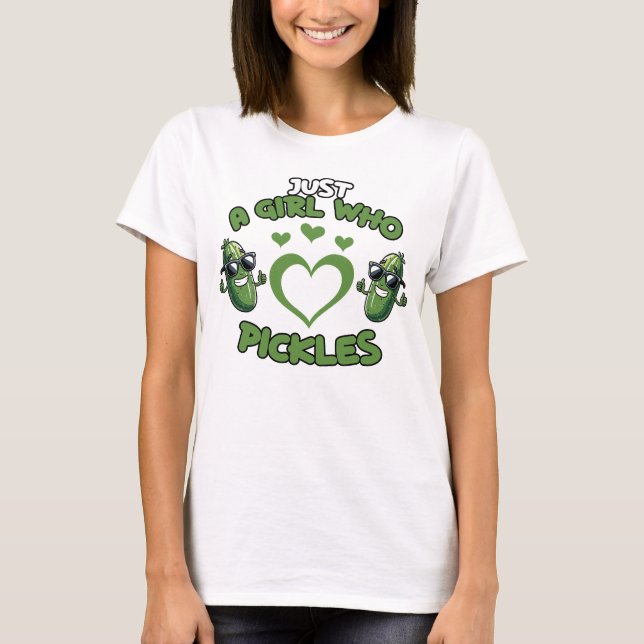 Camiseta Amante de pickles chica (Anverso)