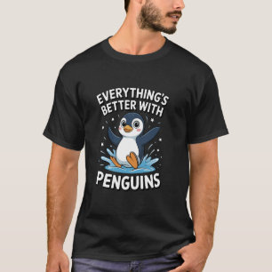 Camiseta Amante de pingüinos lindos adultos o niños niños n