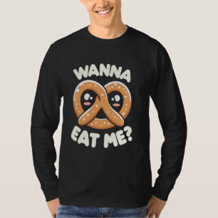 Camiseta Amante de Pretzel Día del Pretzel para Niños Kawai