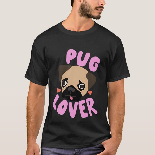Camiseta Amante de Pug (Anverso)