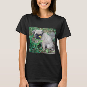 Camiseta Amante de pug hawaiano, estilo de perro artístico 