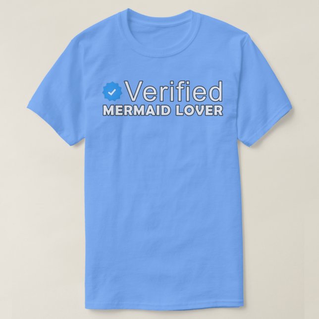 Camiseta Amante de sirena verificado (Diseño del anverso)