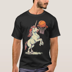 Camiseta Amante de Sketll Slam Dunk Unicornio Jugador de Bl