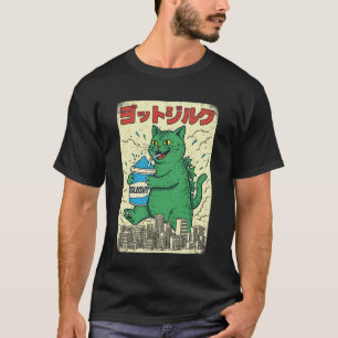 Camiseta Amante de Slushy de Gato Kaiju Monstruo Japonés Re