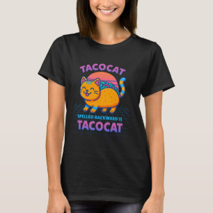 Camiseta Amante De Tacocat Escrito Al Revés Es Tacocat Gato