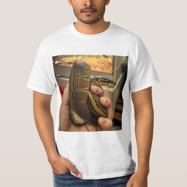 Camiseta Amante de todas las cosas reptil, serpiente (Anverso)