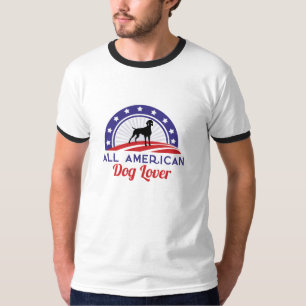 Camiseta amante de todos los perros estadounidenses