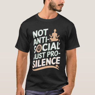 Camiseta Amante de Yoga Introvertido Timidez Namaste Medita