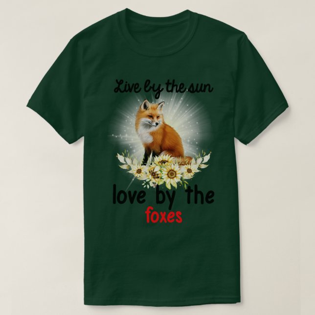 Camiseta amante de zorros (Diseño del anverso)