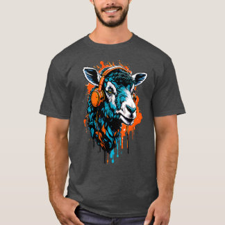 Camiseta Amante del arte divertido de las ovejas