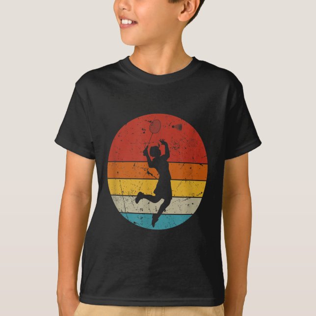 Camiseta Amante del bádminton retro (Anverso)
