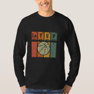 Camiseta Amante del Baloncesto Retro Elementos Periódicos B
