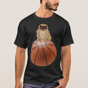 Camiseta Amante del Baloncesto y del Perro Pug 595