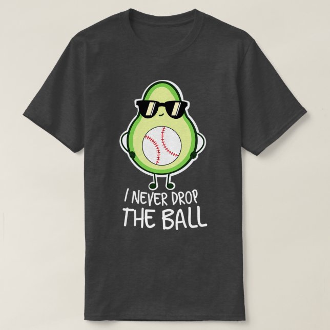 Camiseta Amante del béisbol aguacate Funny de Guay (Diseño del anverso)