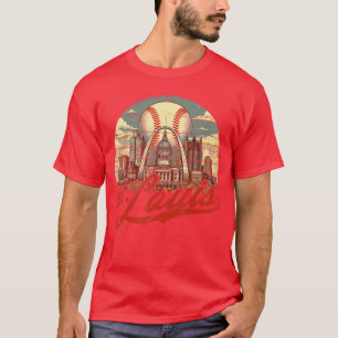 Camiseta Amante del béisbol retro de St Louis se conoció en