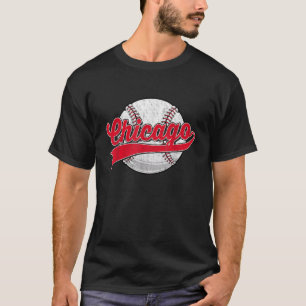 Camiseta Amante del béisbol vintage de Chicago para hombres