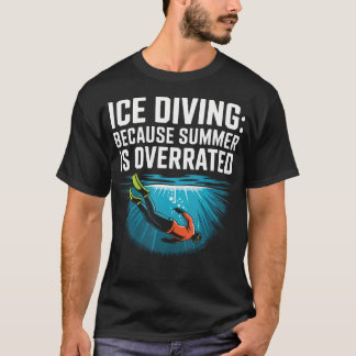 Camiseta Amante del buceo en hielo Lago congelado buceo Scu