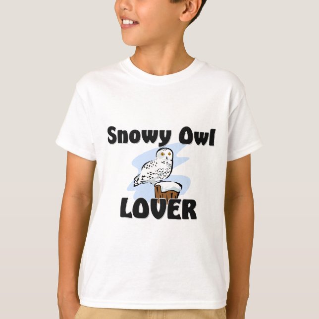 Camiseta Amante del búho Nevado (Anverso)