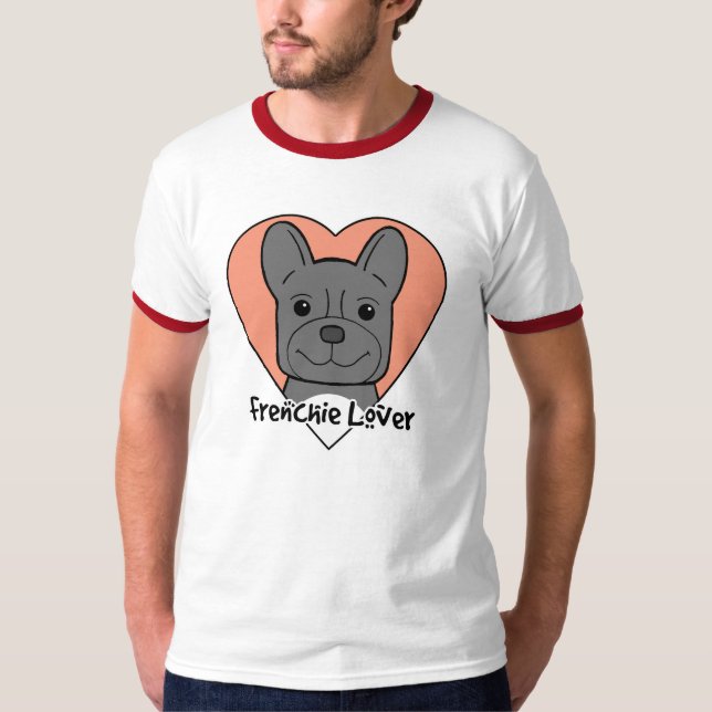 Camiseta Amante del bulldog francés (Anverso)