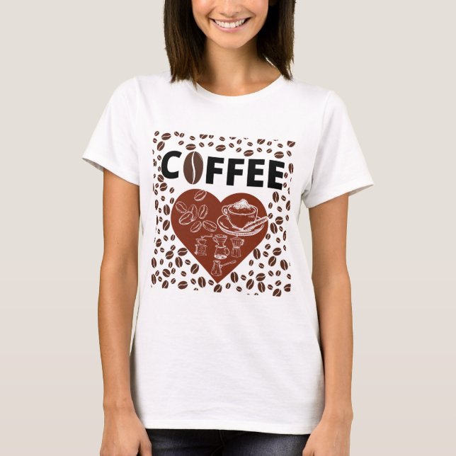 Camiseta Amante del café (Anverso)