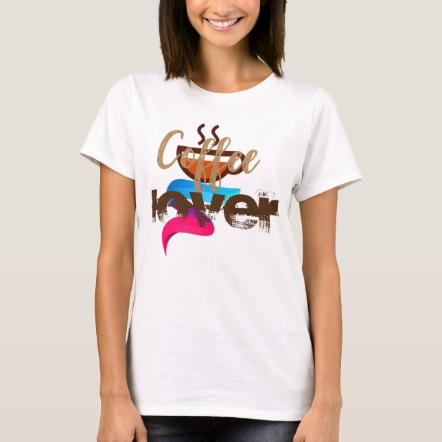 Camiseta amante del café (Anverso)