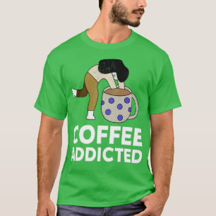 Camiseta amante del café adicto al café