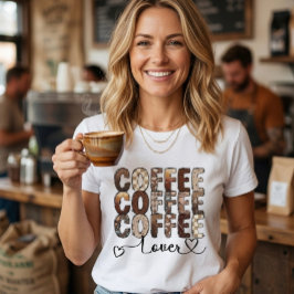 Camiseta Amante del café. Café. Café.