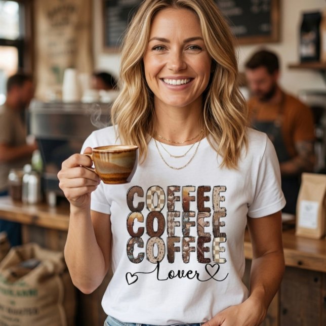 Camiseta Amante del café. Café. Café. (Subido por el creador)
