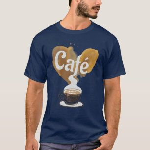 Camiseta Amante del café cafeína capuchino espresso
