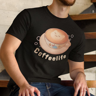 Camiseta Amante del café moderno