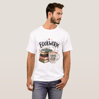 Camiseta Amante del Café y Ratón de Biblioteca