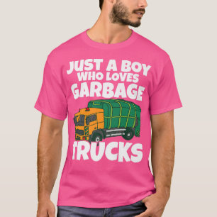 Camiseta Amante del Camión de Basura Solo Soy un Niño que A