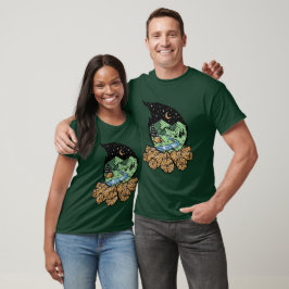 Camiseta Amante del camping aventura al aire libre estética