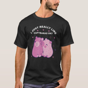 Camiseta Amante del carpincho Divertido Me gustan mucho los