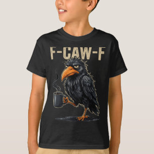 Camiseta Amante del cuervo F Caw F Fcawf Fawk negro diverti