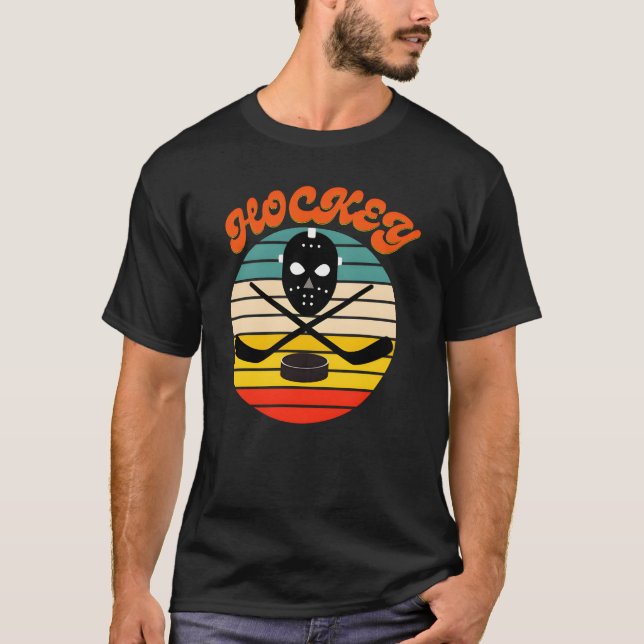 Camiseta amante del deporte de hockey divertido (Anverso)