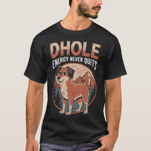 Camiseta Amante del Dhole Vida Silvestre Cánido Perro Salva