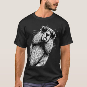 Camiseta Amante del Día de la Marmota divertido marmota