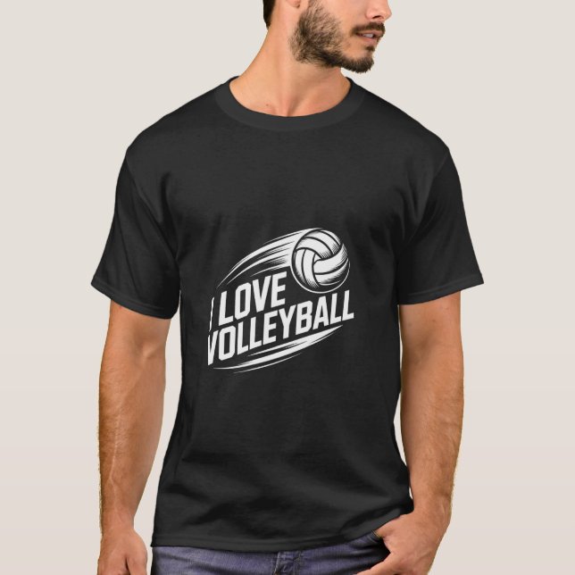 Camiseta Amante del Equipo de Voleibol (Anverso)