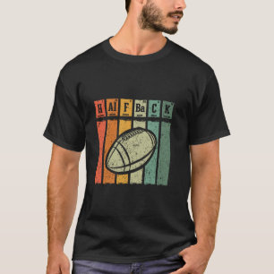 Camiseta Amante del Fútbol Americano Retro Elementos Periód