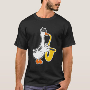 Camiseta Amante del ganso divertido saxofonista demasiado h