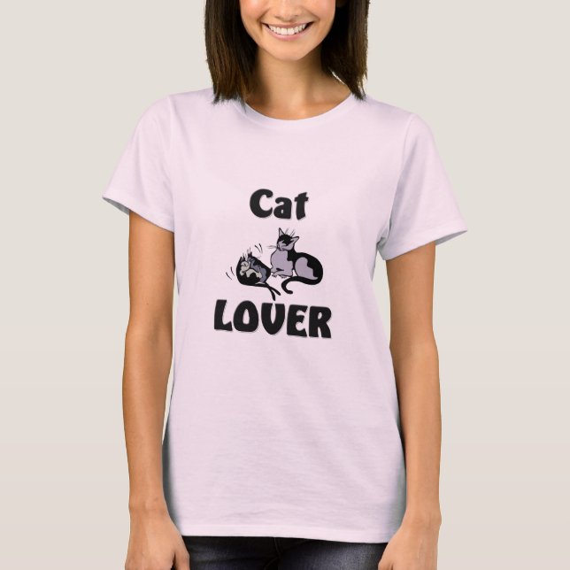 Camiseta Amante del gato (Anverso)