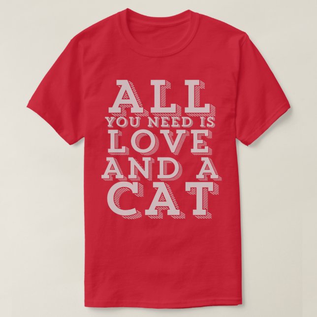 Camiseta amante del gato (Diseño del anverso)